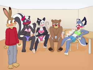 Suddenly undressed at the school of magic by PonPonTheDreambunny