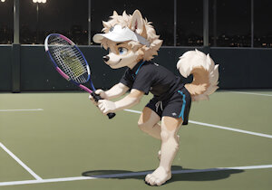 Tennis game by JohnnyByFar