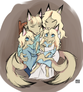 Attic Foxes by SpecAlmond