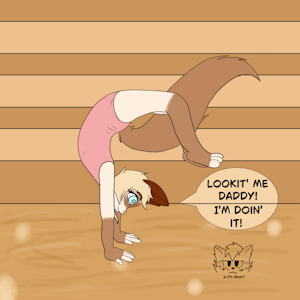 Handstand by KittyPrint