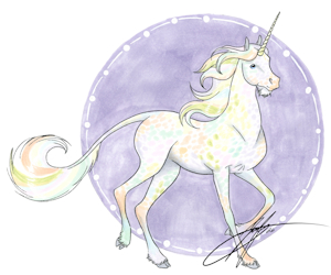 Spotted Unicorn by Leafy
