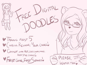 Free Art Doodles~! by GeekBer