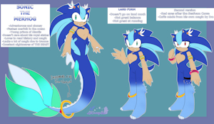 Seafoam Dreams: New Sonic and Shadow Refs by LilCrazyBat