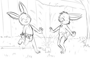 sprinkler fun by ConejoBlanco