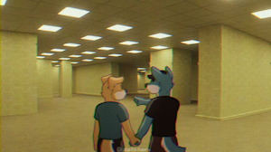 POV: you noclipped into the Backrooms with a gay couple by ZetaHaru