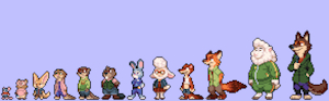 Zootopia Sprites by HeartfeltHusky
