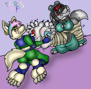 Tickles for Linzie by TheRedSkunk