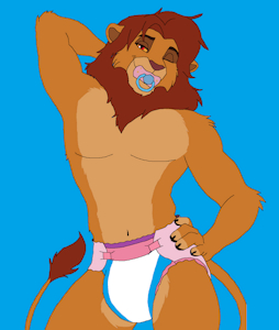 Sexy ABDL Simba by JJJTechno2003