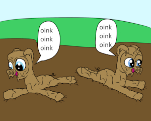 Ponies can be piggies too 2 by mucky