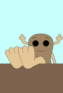 Penny's feet on the table (shell form) by TheFurryTree
