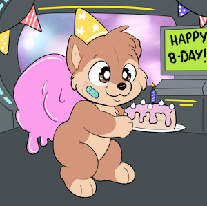 [C] Birthday Pup by UniaMoon