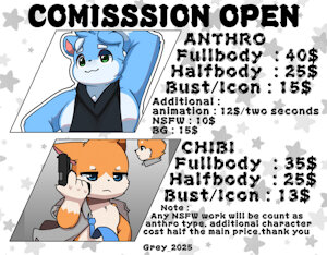 Updated pricesheet by Greywolfie