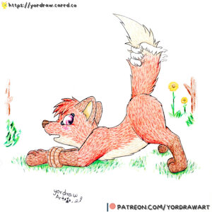 Submissive fox (patreon) by Yordraw