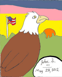 Pondering Eagle by bluecollie55