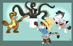 The littles of light vs the potty monster by Loupy