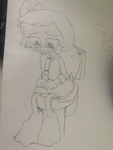 Webby trying to poop by LeeWeber