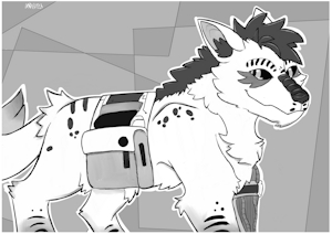 Fervis Monochrome - IDDo Art by RazorFiredog