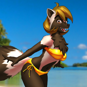 Golden Bikini Mel by MykeGreywolf