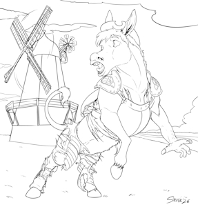Transforming At Windmills by PheagleAdler