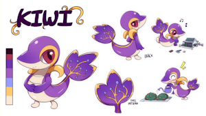 Kiwi the Snivy (c) by ListryMistery