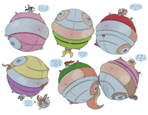 Toon Girls in the Sky by InflateResponsiblyIB