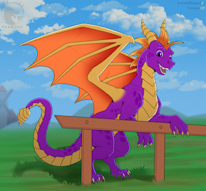 Spyro fan art by Alcyone