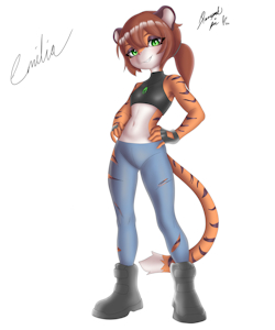 Emilia (Original Design Commission) by BlazeymixTheBun