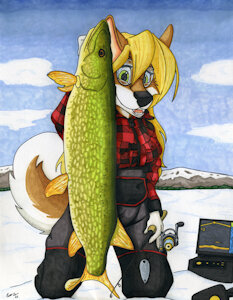 Ice Fishing Sweetie by bdever