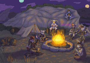 Campfire Companions by PetitLuca