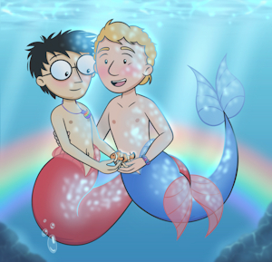 Merboy Sam and Fred by Itoruna