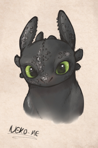Toothless Doodle by Nekome