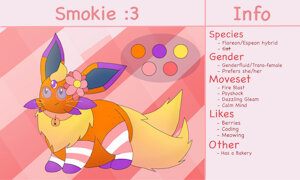 Smokie the Flarespeon by nanabsylve