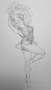 Drawing of AnSillyCat0 character Mimi by Thatfloofymoth