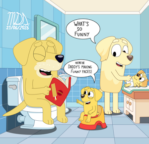 Father's Day on the Bathroom. by matiasDeSalar2026