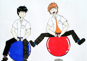 Hirose and Nakamura's bouncy fun by Balloonbouncer