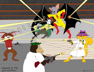 Revenge of the '60s Animals by snorgatch