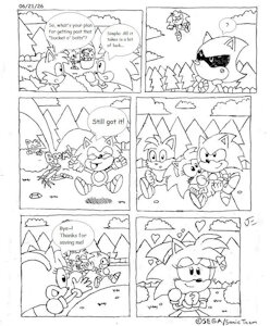 Sonic the Hedgehog 2026 35th Anniversary One Page Comic by Lightningblade1994