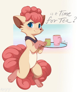 Vulpix Ninetails w/ Text by Ayapup
