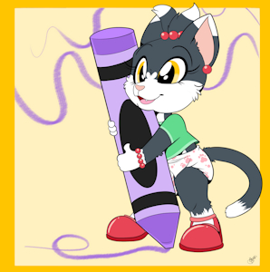 Giant Crayon Kitty -By NazzNikoNanuke- by DanielMania123
