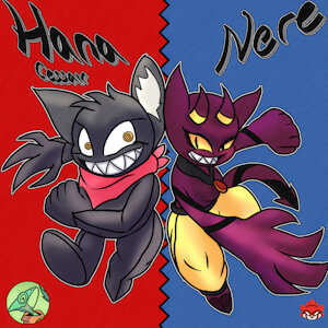 Nere Vs Hana Cessair, Birthday Gift for Xirnpox Arts by SinisterSlyFox