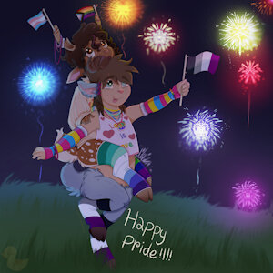 Happy Pride Fireworks! by ArielCelestia