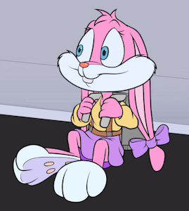 Babs Bunny waiting in a Jet Pack (Commission) by Tho6Who4e2000