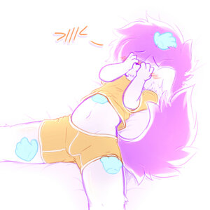 Ghostly pawbs >//w//< by Milezy