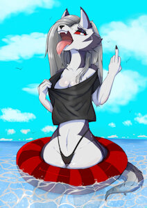 Loona at the beach by Draftpan