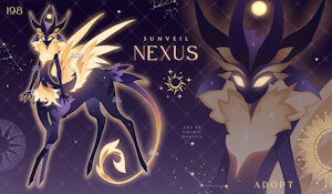 Sunveil Nexus - Open - ADOPT by CosmicNemesis09