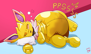 Eepy diaper-jolteon by KASTMI