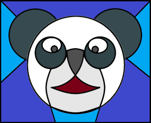 Stained-Glass Panda by zenoshikage