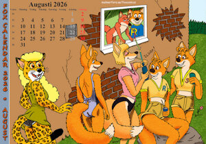 Fox Calendar 2026 - August by Micke