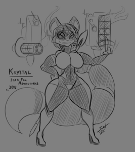 Fanart Fun - Krystal by GrayscaleRain