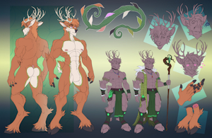 Silver Tendril Referencesheet (SFW) by MadHatterSan